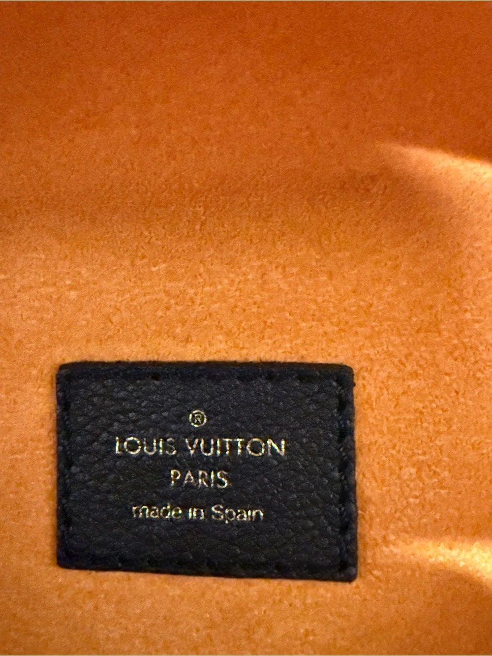 Louis Vuitton Black Monogram Embossed Crossbody Belt Bag with Gold Hardware
